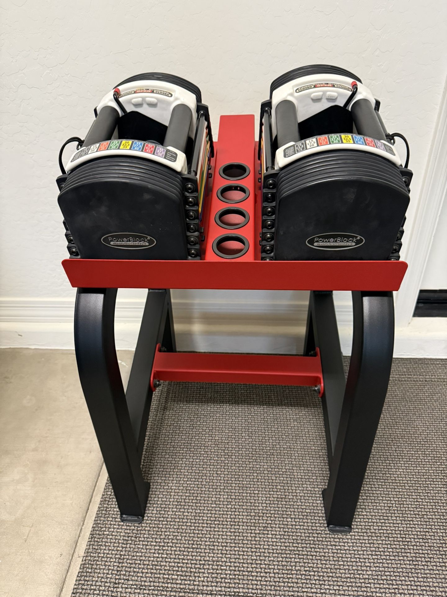 Powerblocks With Stand