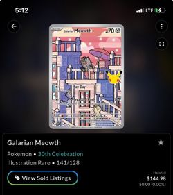 galarian meowth 30th anniversary