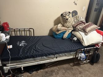 Electric  XL Twin Hospital Bed With Rails