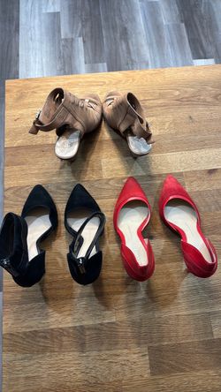 Two pairs  of Gianni Bini and one pair of Vince Camino shoes