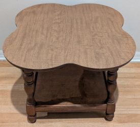 Cloverleaf Wood Coffee Table