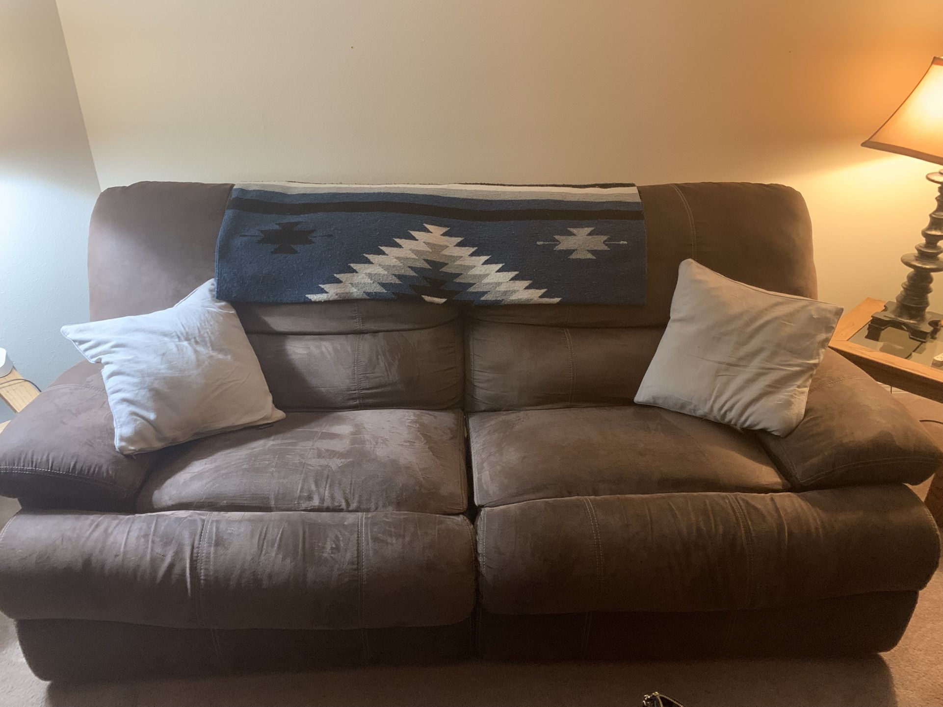 Large Couch And Matching Love Seat