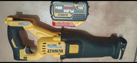 Like-New DeWalt 60V MAX Brushless Reciprocating Saw."n 12ahbat