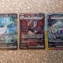 Pokemon TCG Rare Cards Charizard EX, Gardevoir EX, Terapagos EX - Holos, Secret Rare, gold star etc