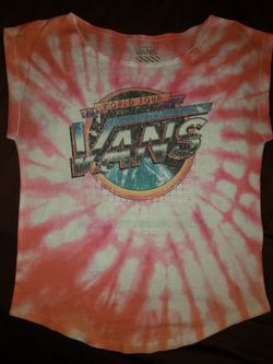 VINTAGE VANS BAND TEE TIE DYE XS Shirt