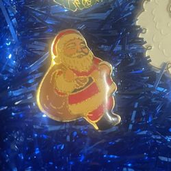 Vintage Christmas Santa 🎅 Wreath 1 Brooch Pins Jewelry Accessories