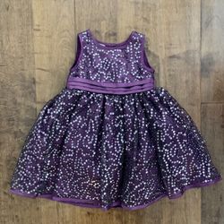 Blueberi Boulevard purple sequin baby toddler girl dress size 24 months   Size 24 months   In good condition   Perfect for a party or holiday event!  