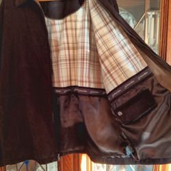 Phase 2 Black Leather Bomber Size Large