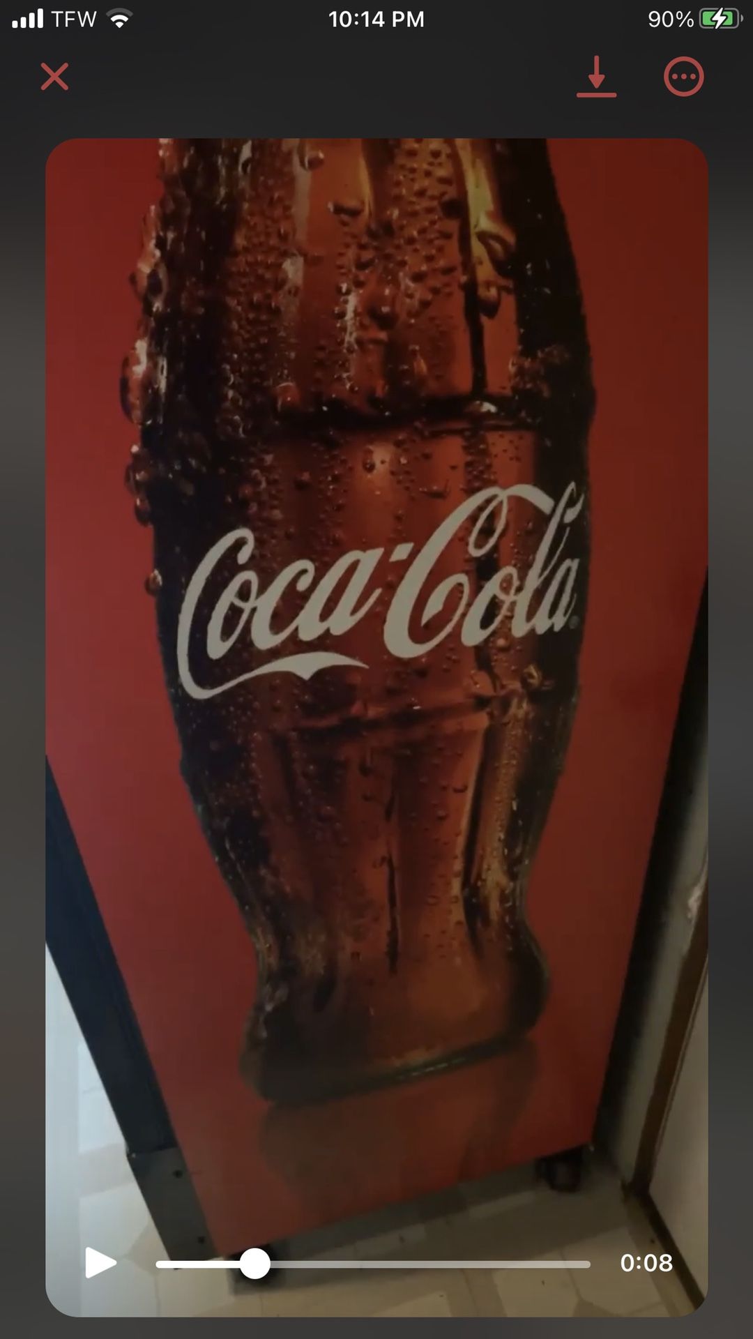 Full Size Coke Refrigerator/beverage Cooler