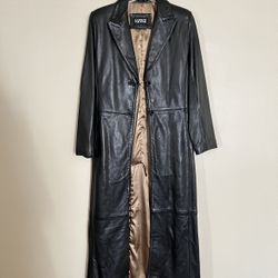 Kasper Leather Coat 