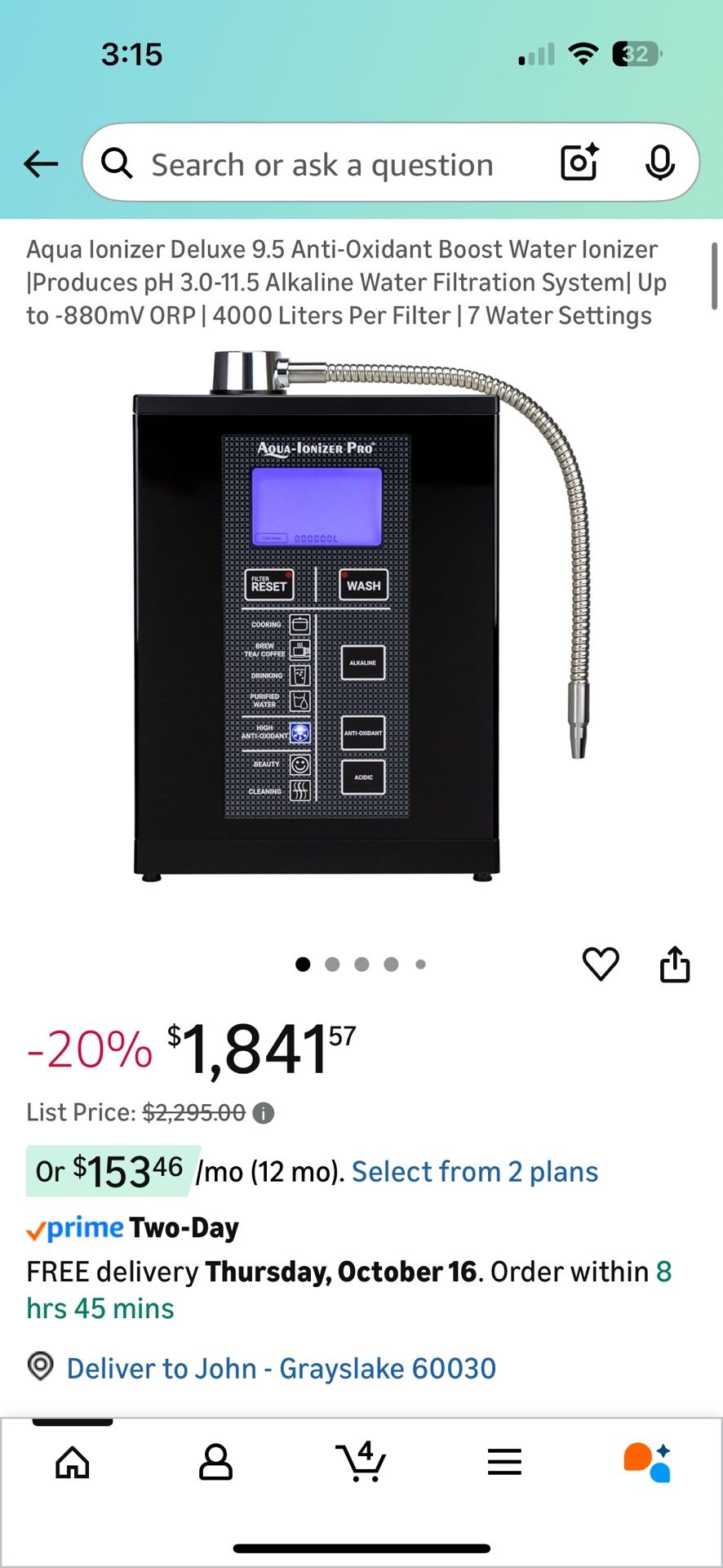 Aqua Ionizer Deluxe 9.5