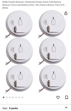 Kidde Hard-Wired Smoke Detector (6 pack)