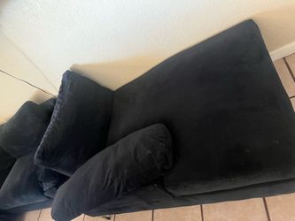 Black L-shaped Sectional