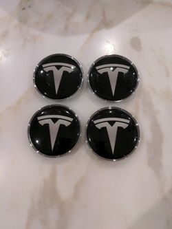 Custom 68mm Center Caps For Aftermarket Tesla Rims