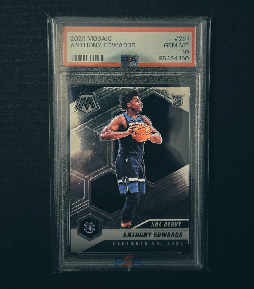 #261 Anthony Edwards 2020-21 Panini Mosaic