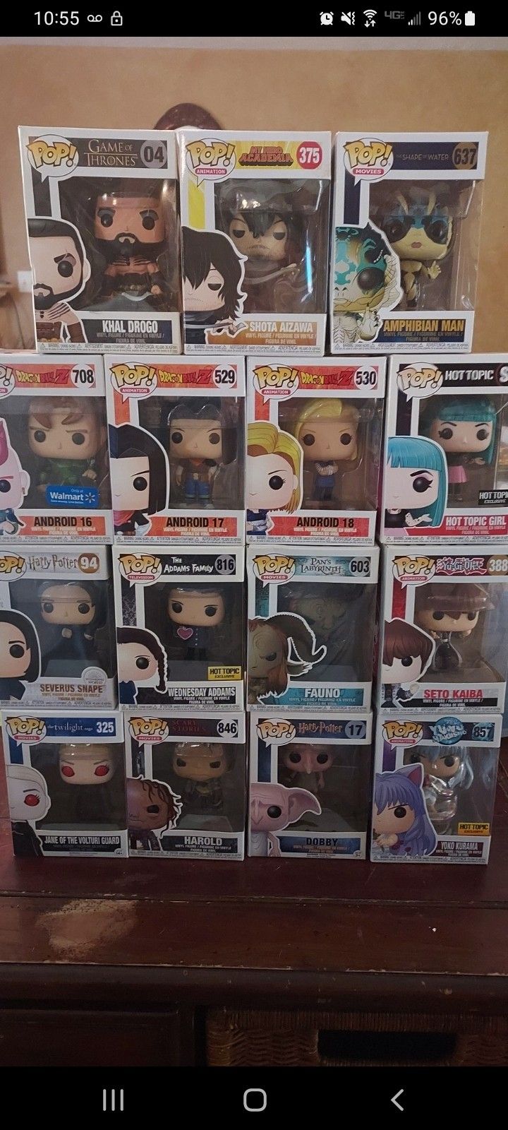 15 Funko Pops 