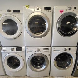 Front Load Washer And Electric Dryer Set Used In Good Condition With 90days Warranty From $600 Up To $825
