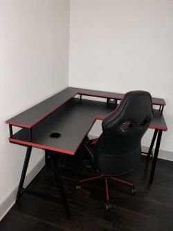 Desk and chair set
