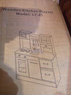 Wooden Kitchen Playset