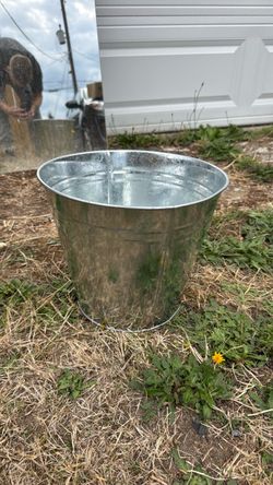 Galvanized Metal Bucket Tub