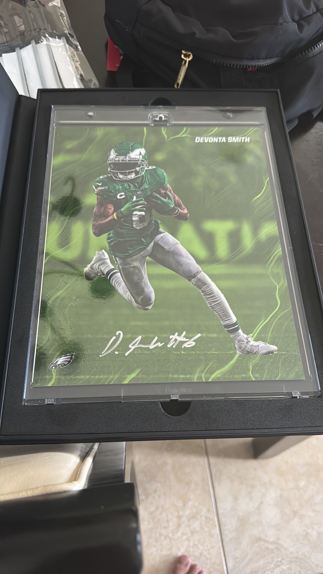 Eagles Devonta Smith Jumbo Trading Card
