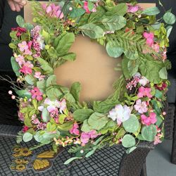 Spring Door Wreath 