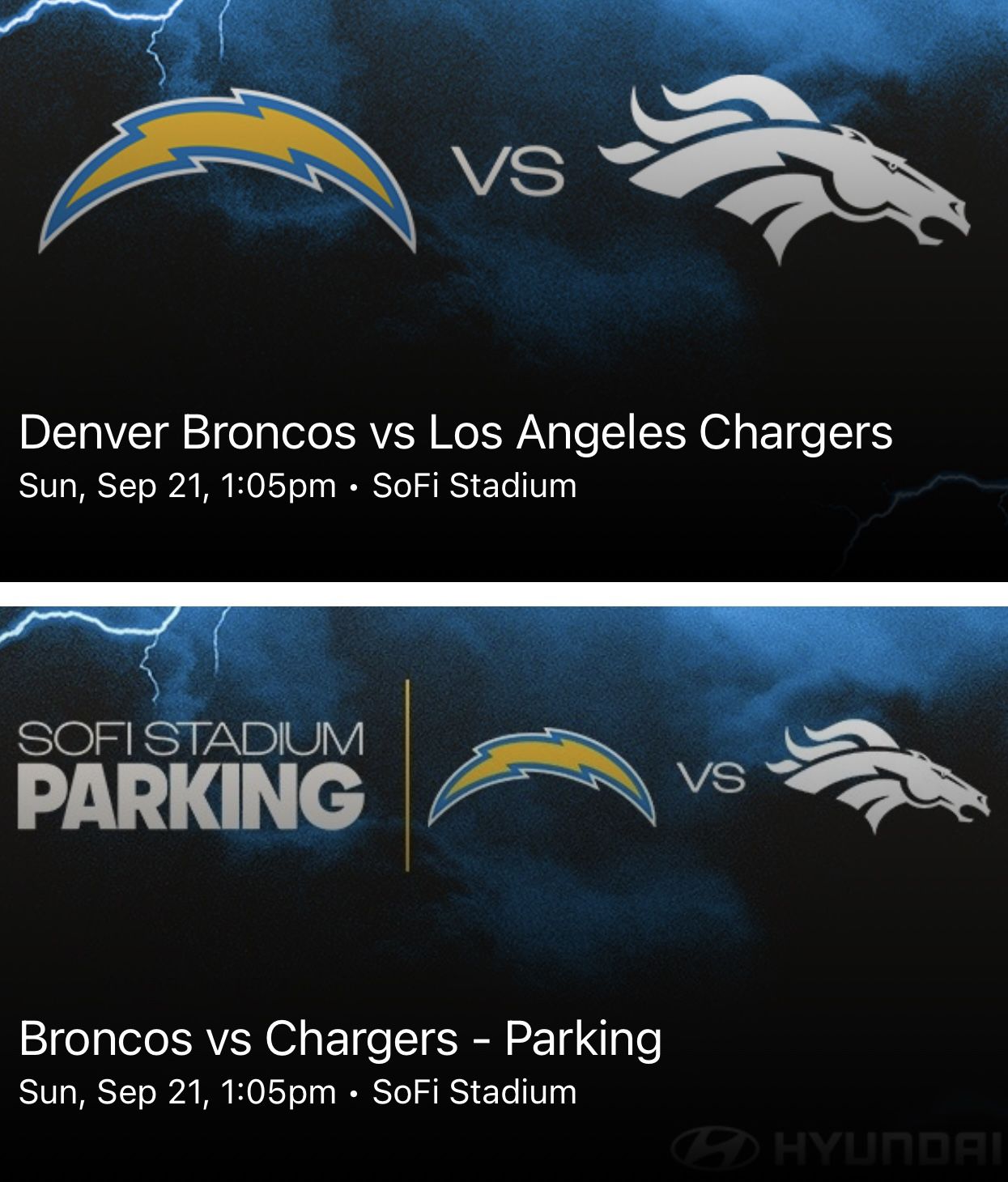 Broncos vs Chargers - 9/21/25