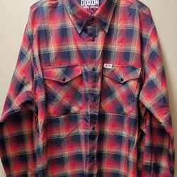 Dixxon Flannel Shirt GWAR Red Black Buffalo Plaid Snap Scumdogs Metal Mens 2XL