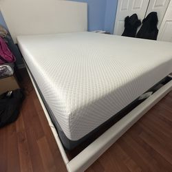Queen Bed Frame & Mattress