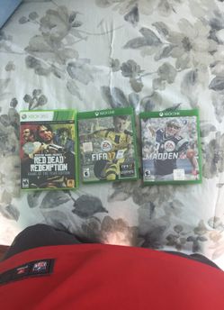 Madden 17, FIFA 17 and Red Dead Redemption GOTY edition. All playable on Xbox one