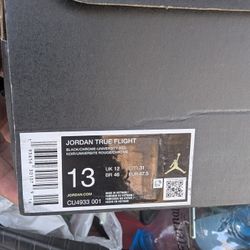 Jordan's True Flight, Red And Black, Size 13