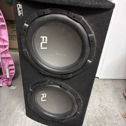 Fli Underground FU12TA Car 12" Twin Active Amplified Subwoofer Bass Box