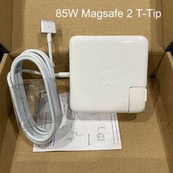 85W MagSafe 2 Power Adapter T-tip Charger For MacBook Pro  Retina 15”, 17” 2013-2019, A1398 