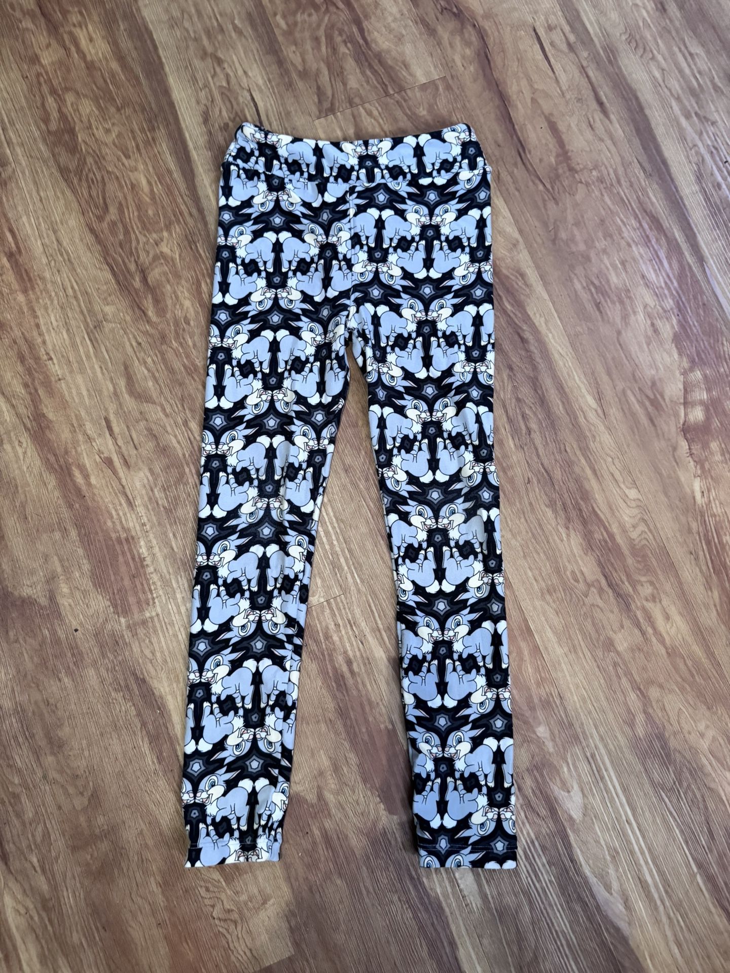LuLaRoe Disney Girls size XL Leggings Thumper Bunny All Over Print leggings pant