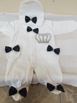 Royal baby black outfit (0-3)- brand new