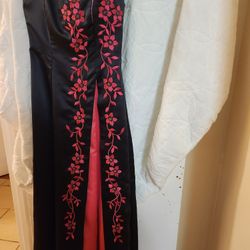 Black And Pink Dress Size 9/10