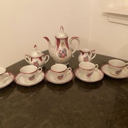 European porcelain“ Madonna “ coffee set for 5 persons