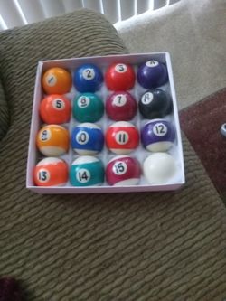 Mini Pool Balls