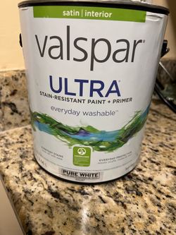 Valspar interior satin light blue /green gallon paint