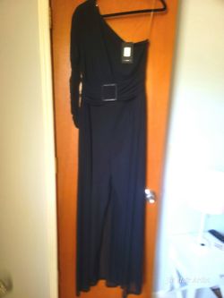 Mesh Jumpsuit Black 1X
