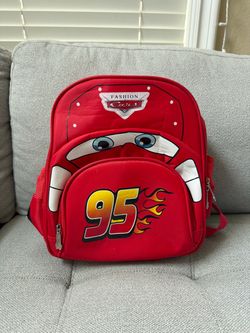 Lightning McQueen Kids Backpack and lunch box