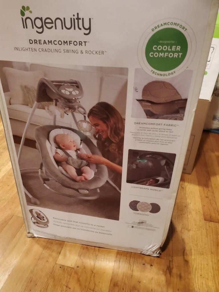 Ingenuity DreamComfort InLighten Cradling Swing