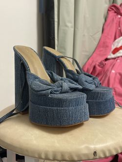 Denim bratz platform heel