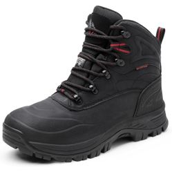New Men’s Size 13 NORTIV 8 Men's Insulated Waterproof Construction Hiking Winter Snow Boots