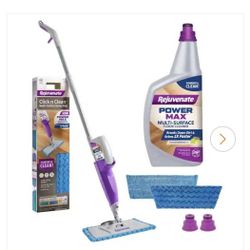 Click n Clean Multi-Surface PowerMax Microfiber Spray Mop