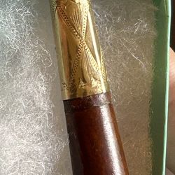 A Cigarette Holder With 14k Solid Gold Mouth Holder, The Gold Weight Is Estimated Around 1 Gram