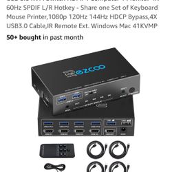 New Usb 3.0 Kvm Switch 4 Computer