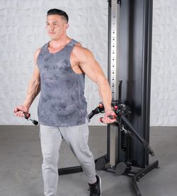 sturdy- New tech- Single Cable Tower-Dual Adjustable Functional Trainer