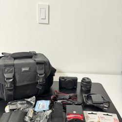 Canon EOS M200 Mirrorless Camera Kit w/EF-M15-45mm and 4K Video + Case + 128GB Memory ( Bundle)