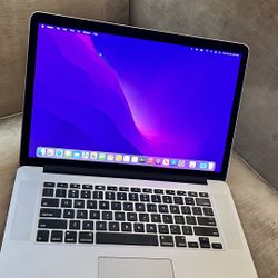Apple MacBook Pro 15” Retina I7/16GB\500GB SSD $300